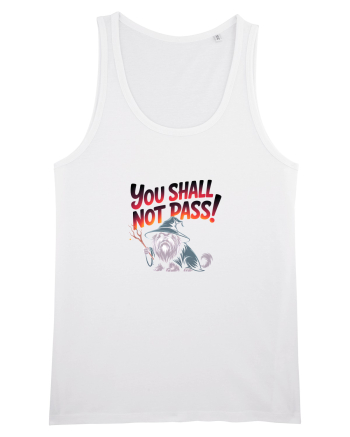 YOU SHALL NOT PASS! NU VEI TRECE! caine de paza / protectie White