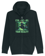 CTRL + ALT + DEL YOUR REALITY - STERGE-TI REALITATEA Hanorac cu fermoar Unisex Connector