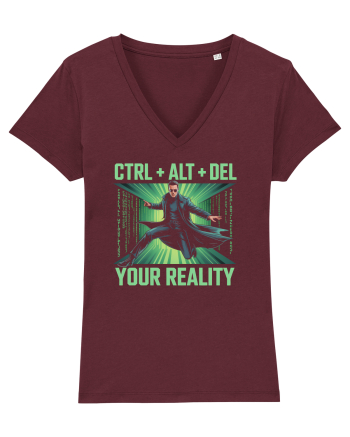 CTRL + ALT + DEL YOUR REALITY - STERGE-TI REALITATEA Burgundy
