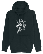 Unicorn pe Volum Maxim Hanorac cu fermoar Unisex Connector
