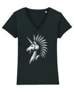 Unicorn pe Volum Maxim Tricou mânecă scurtă guler V Damă Evoker
