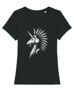 Unicorn pe Volum Maxim Tricou mânecă scurtă guler larg fitted Damă Expresser
