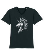 Unicorn pe Volum Maxim Tricou mânecă scurtă guler V Bărbat Presenter