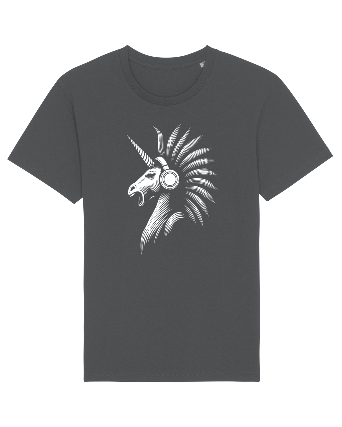 Tricou mânecă scurtă Unisex Rocker Anthracite