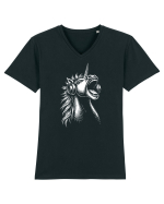 Urletul Unicornului Electric Tricou mânecă scurtă guler V Bărbat Presenter
