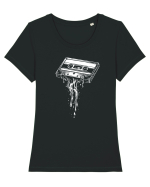 Banda Care Curge Tricou mânecă scurtă guler larg fitted Damă Expresser