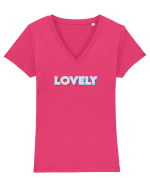 Lovely Tricou mânecă scurtă guler V Damă Evoker