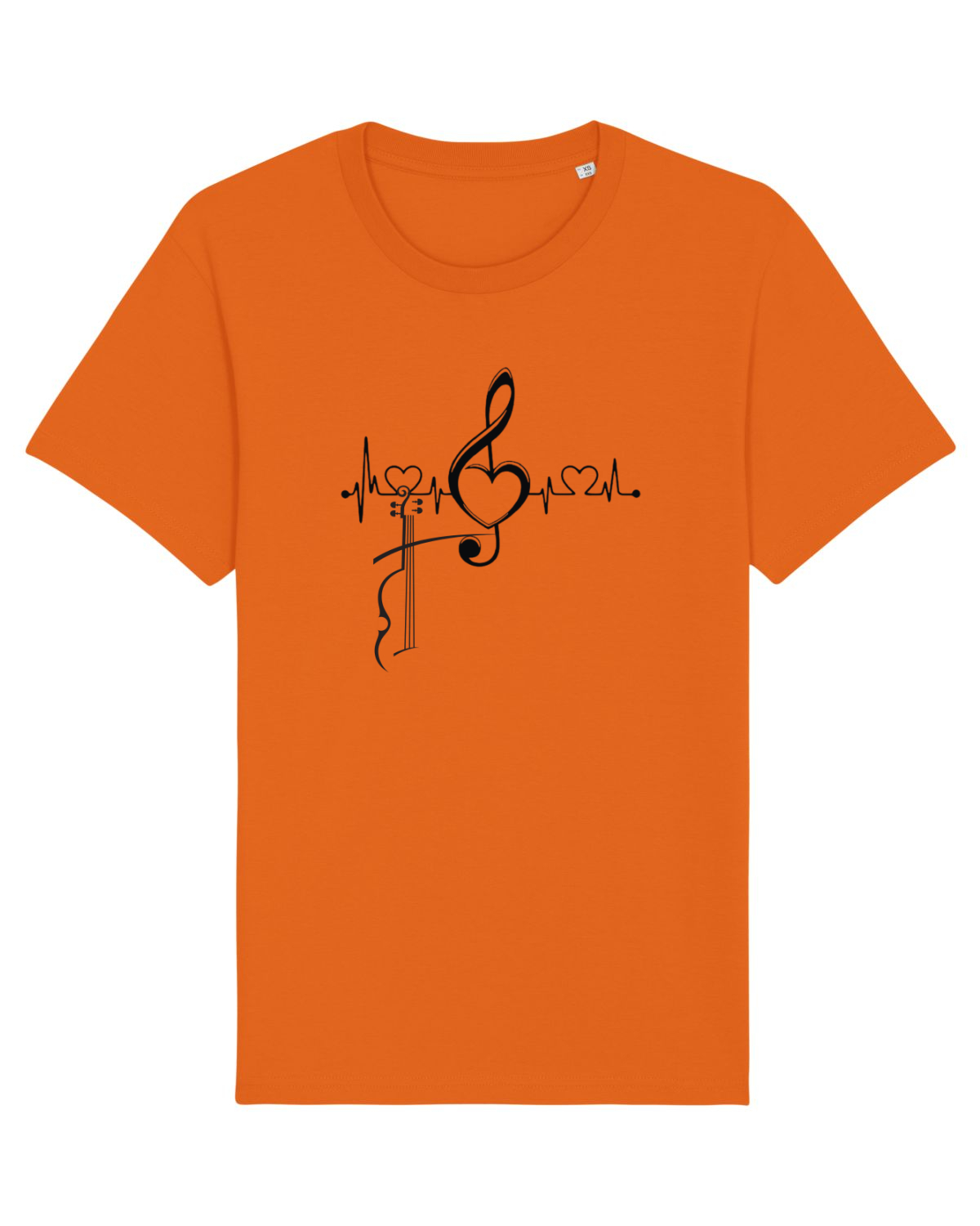 Tricou mânecă scurtă Unisex Rocker Bright Orange