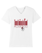 I love you Tricou mânecă scurtă guler V Bărbat Presenter
