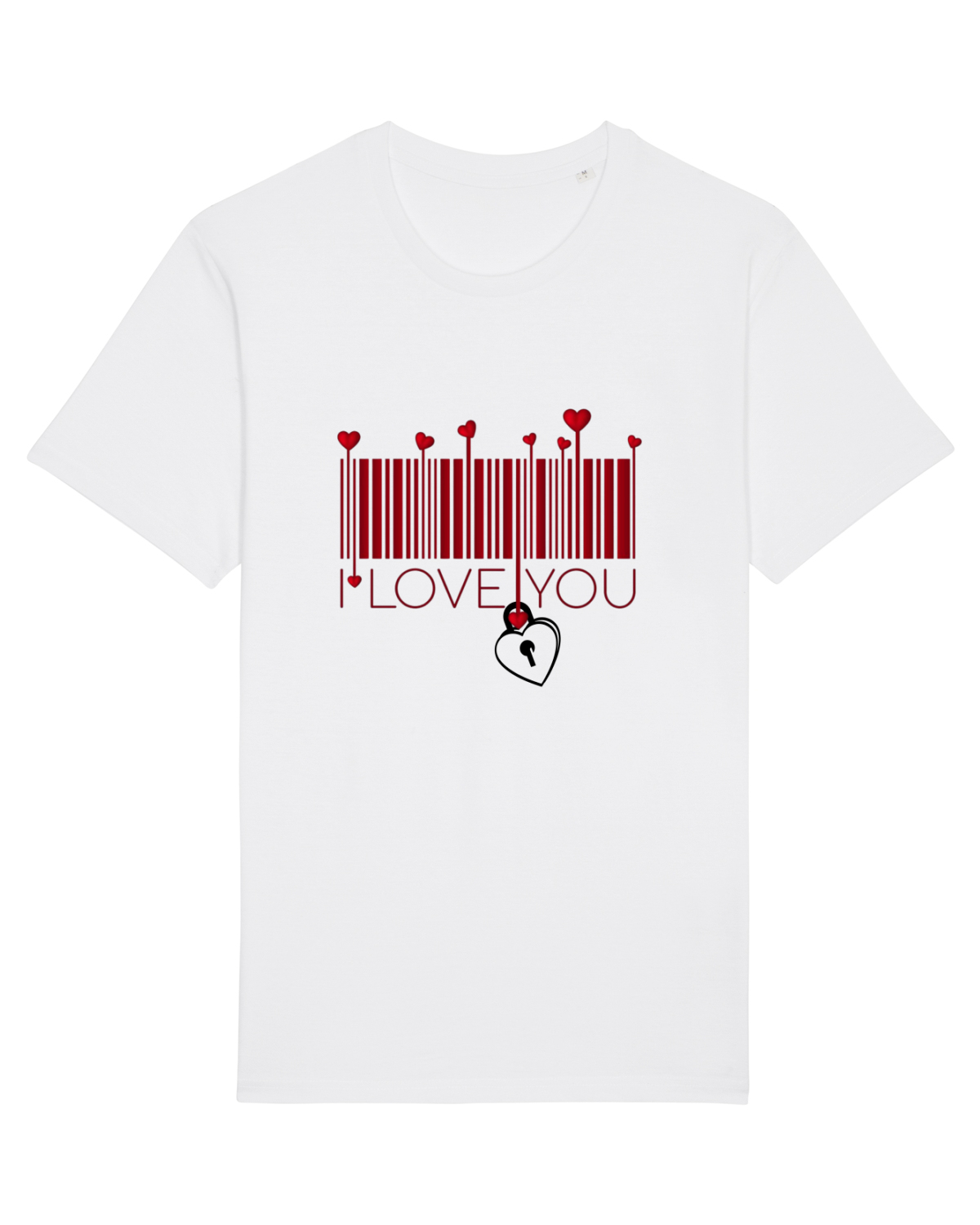 Tricou mânecă scurtă Unisex Rocker White
