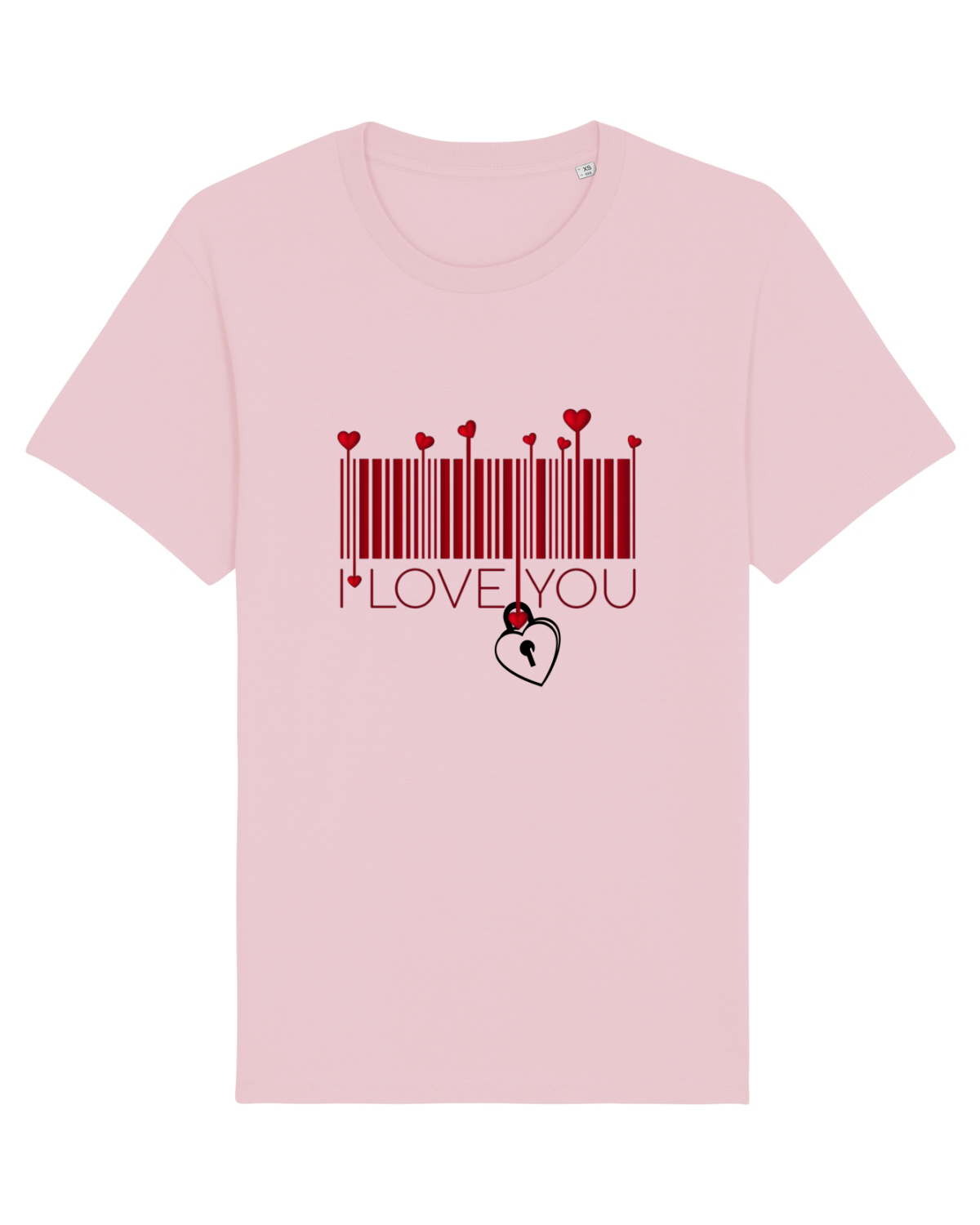 Tricou mânecă scurtă Unisex Rocker Cotton Pink