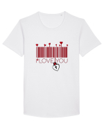 I love you Tricou mânecă scurtă guler larg Bărbat Skater