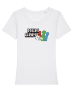 New game  Tricou mânecă scurtă guler larg fitted Damă Expresser