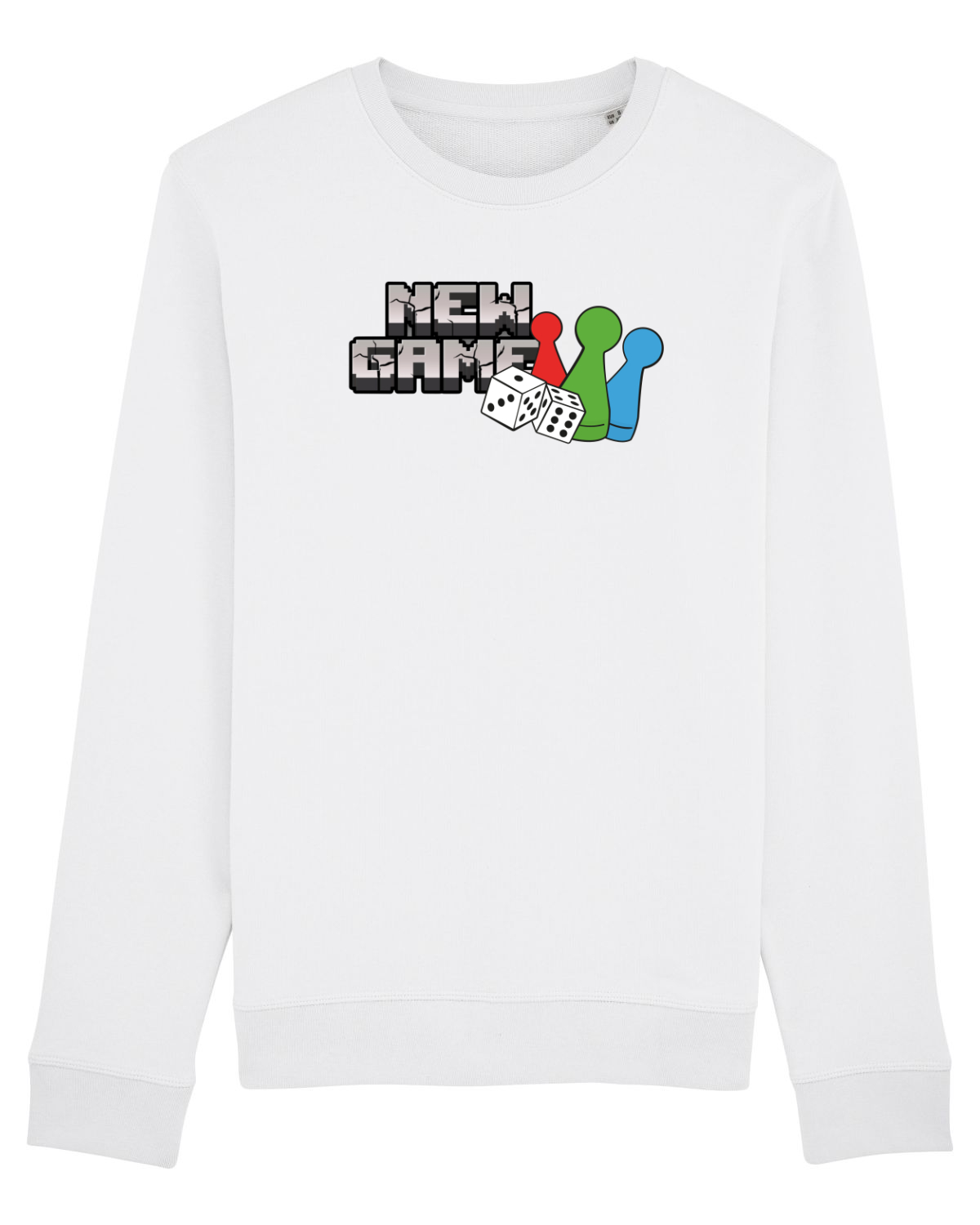 Bluză mânecă lungă Unisex Rise White
