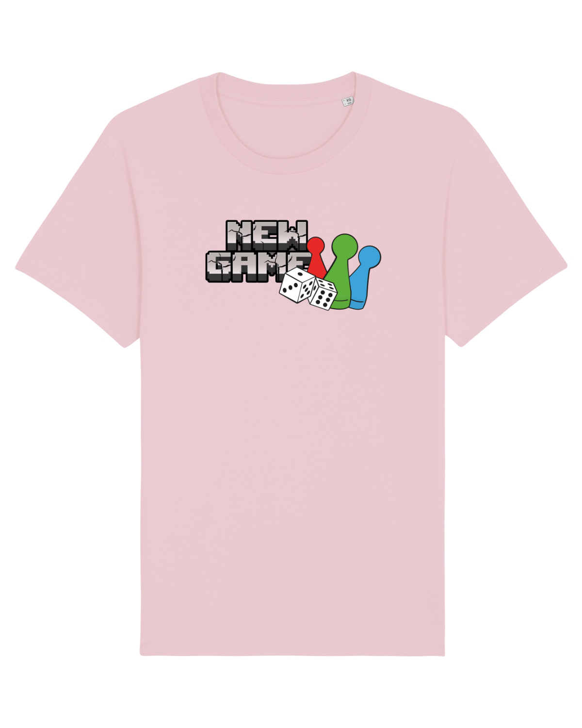 Tricou mânecă scurtă Unisex Rocker Cotton Pink
