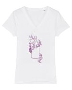  Rom Kraken  Tricou mânecă scurtă guler V Damă Evoker