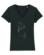 Rom  Tricou mânecă scurtă guler V Damă Evoker