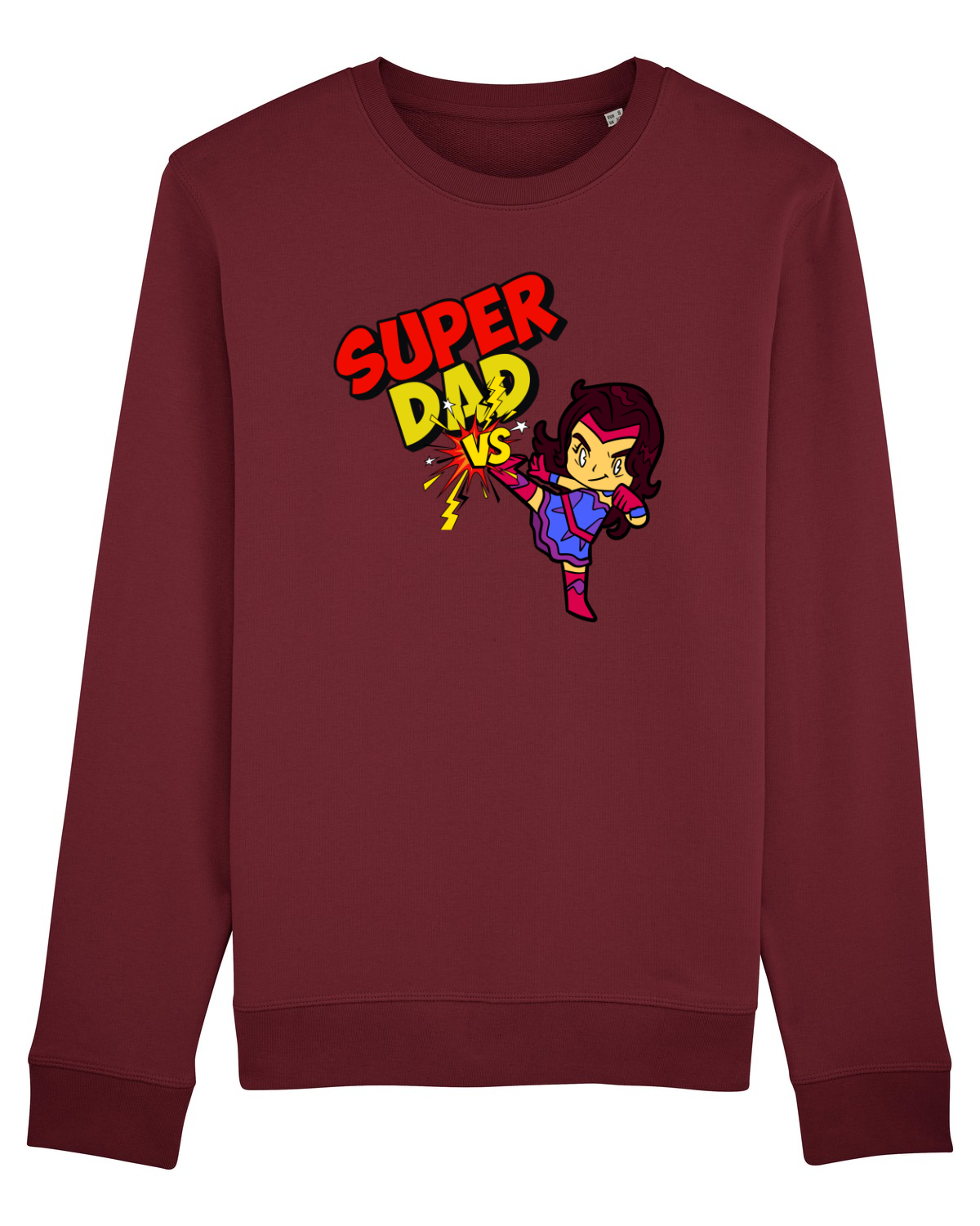 Bluză mânecă lungă Unisex Rise Burgundy