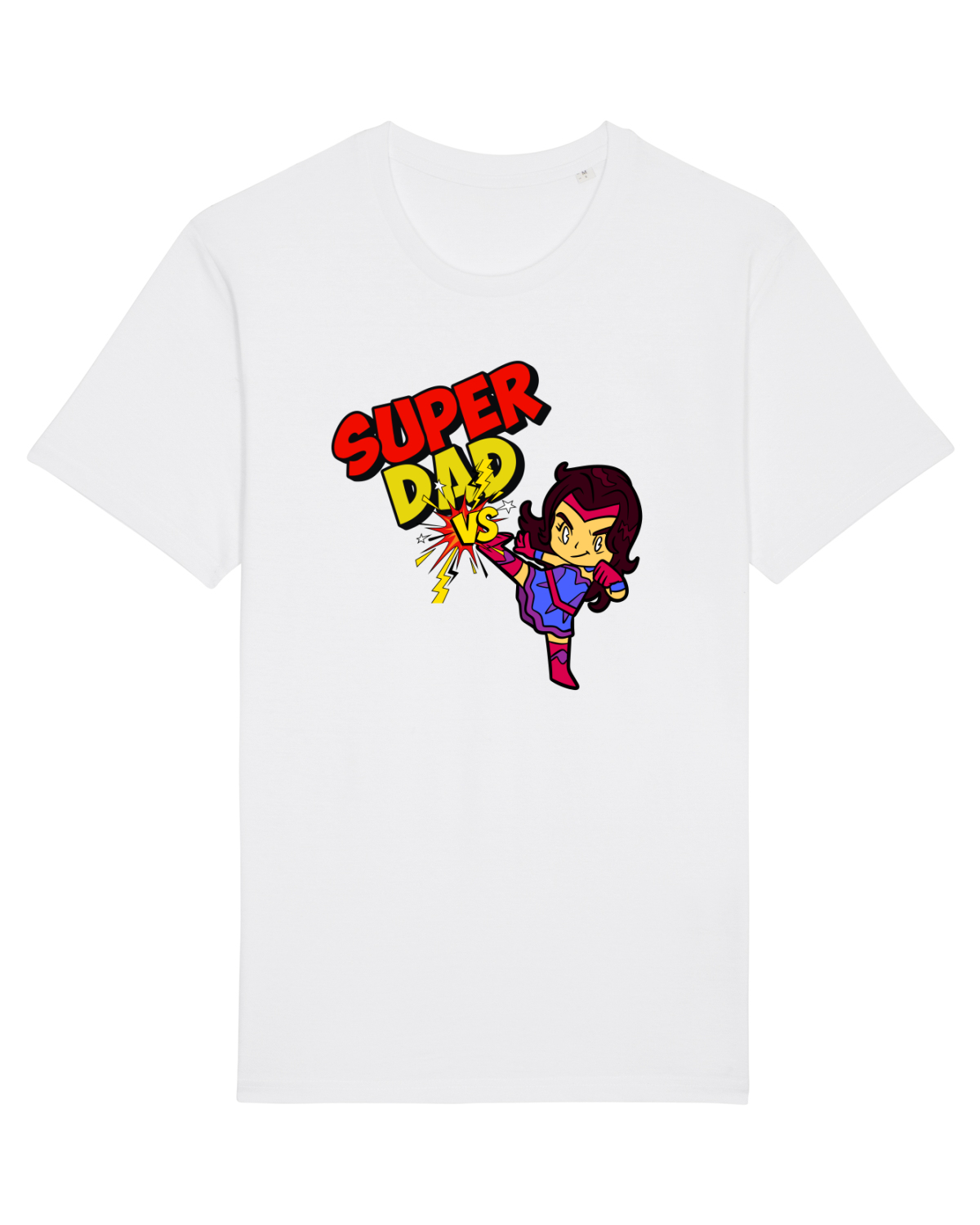 Tricou mânecă scurtă Unisex Rocker White