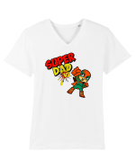 Super Dad  Tricou mânecă scurtă guler V Bărbat Presenter