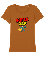 Super Dad  Tricou mânecă scurtă guler larg fitted Damă Expresser