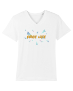 Free life  Tricou mânecă scurtă guler V Bărbat Presenter