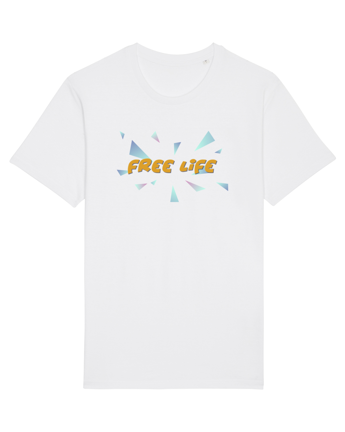 Tricou mânecă scurtă Unisex Rocker White