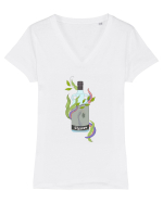 Sirenă și rom Tricou mânecă scurtă guler V Damă Evoker