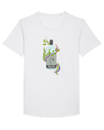 Sirenă și rom Tricou mânecă scurtă guler larg Bărbat Skater