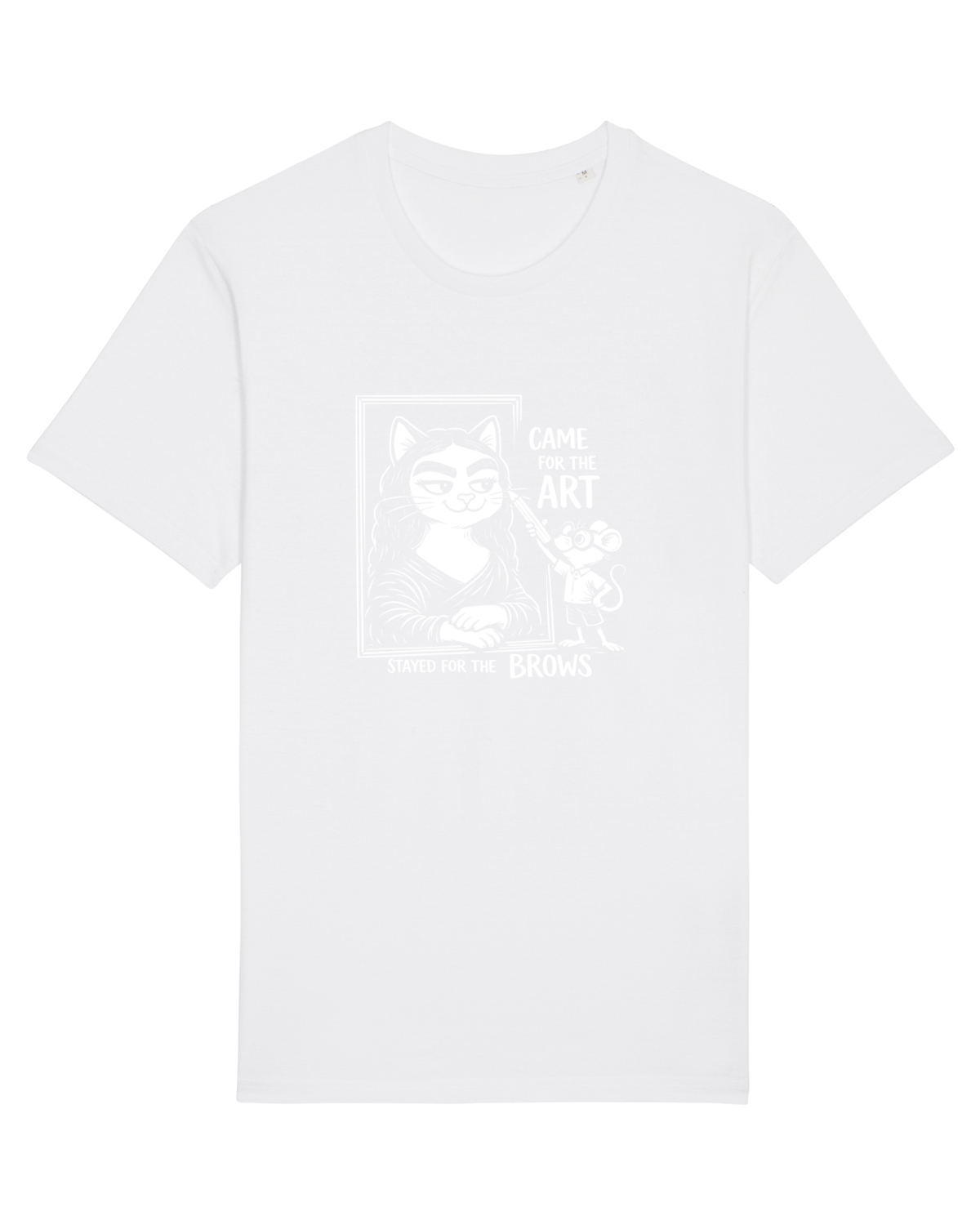 Tricou mânecă scurtă Unisex Rocker White