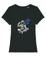 Lost in Space, Found in Mind Tricou mânecă scurtă guler larg fitted Damă Expresser