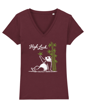 High Luck – Lucky Panda Burgundy