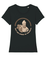 Decebal Tricou mânecă scurtă guler larg fitted Damă Expresser