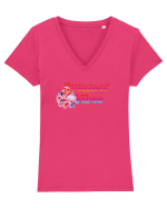 Summer vibes  Tricou mânecă scurtă guler V Damă Evoker