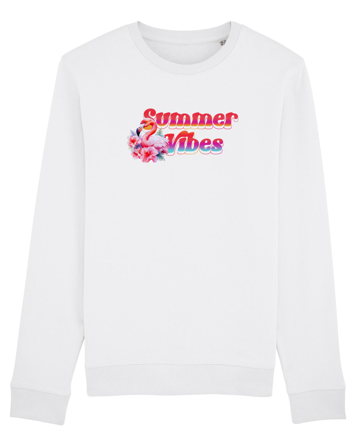 Bluză mânecă lungă Unisex Rise White