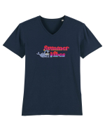 Summer vibes  Tricou mânecă scurtă guler V Bărbat Presenter