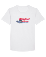 Summer vibes  Tricou mânecă scurtă guler larg Bărbat Skater