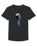 Sirenă Tricou mânecă scurtă guler larg Bărbat Skater