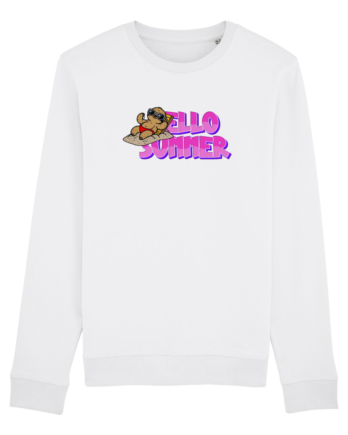 Bluză mânecă lungă Unisex Rise White