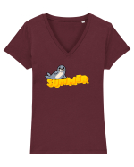 Summer  Tricou mânecă scurtă guler V Damă Evoker