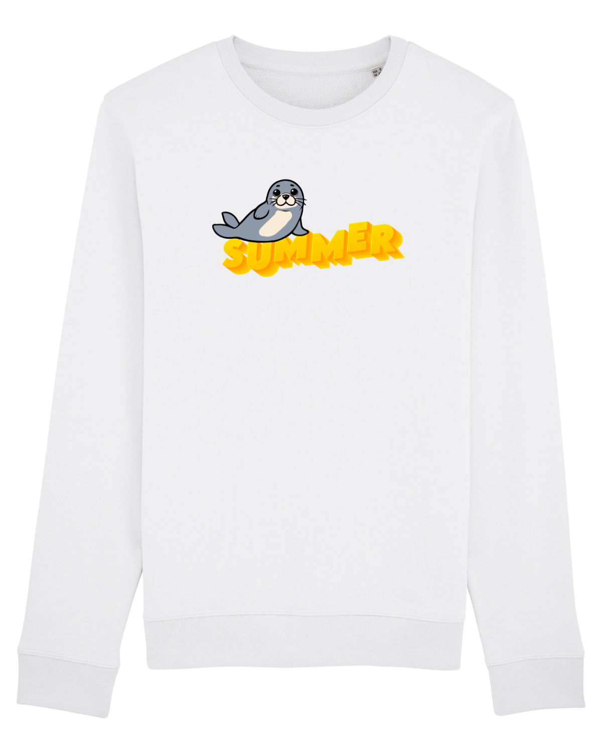 Bluză mânecă lungă Unisex Rise White