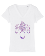 Magic hands - aesthetic Tricou mânecă scurtă guler V Damă Evoker