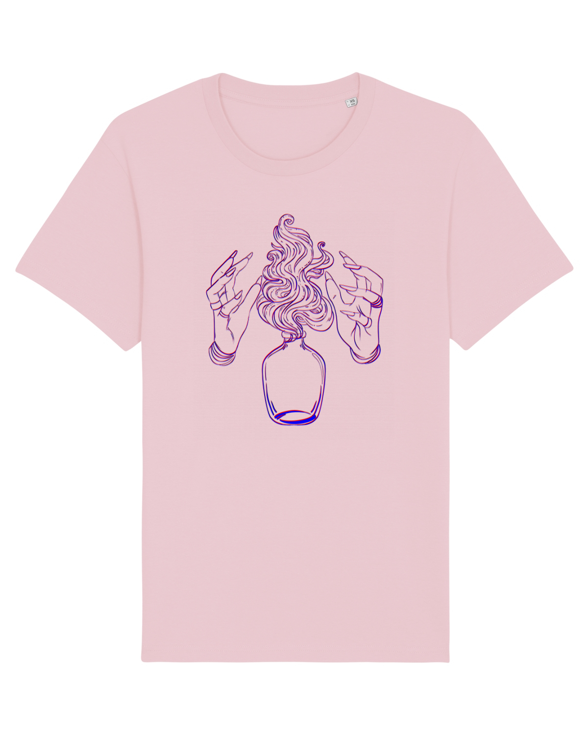 Tricou mânecă scurtă Unisex Rocker Cotton Pink