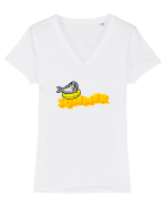 Summer  Tricou mânecă scurtă guler V Damă Evoker