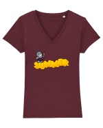 Summer  Tricou mânecă scurtă guler V Damă Evoker