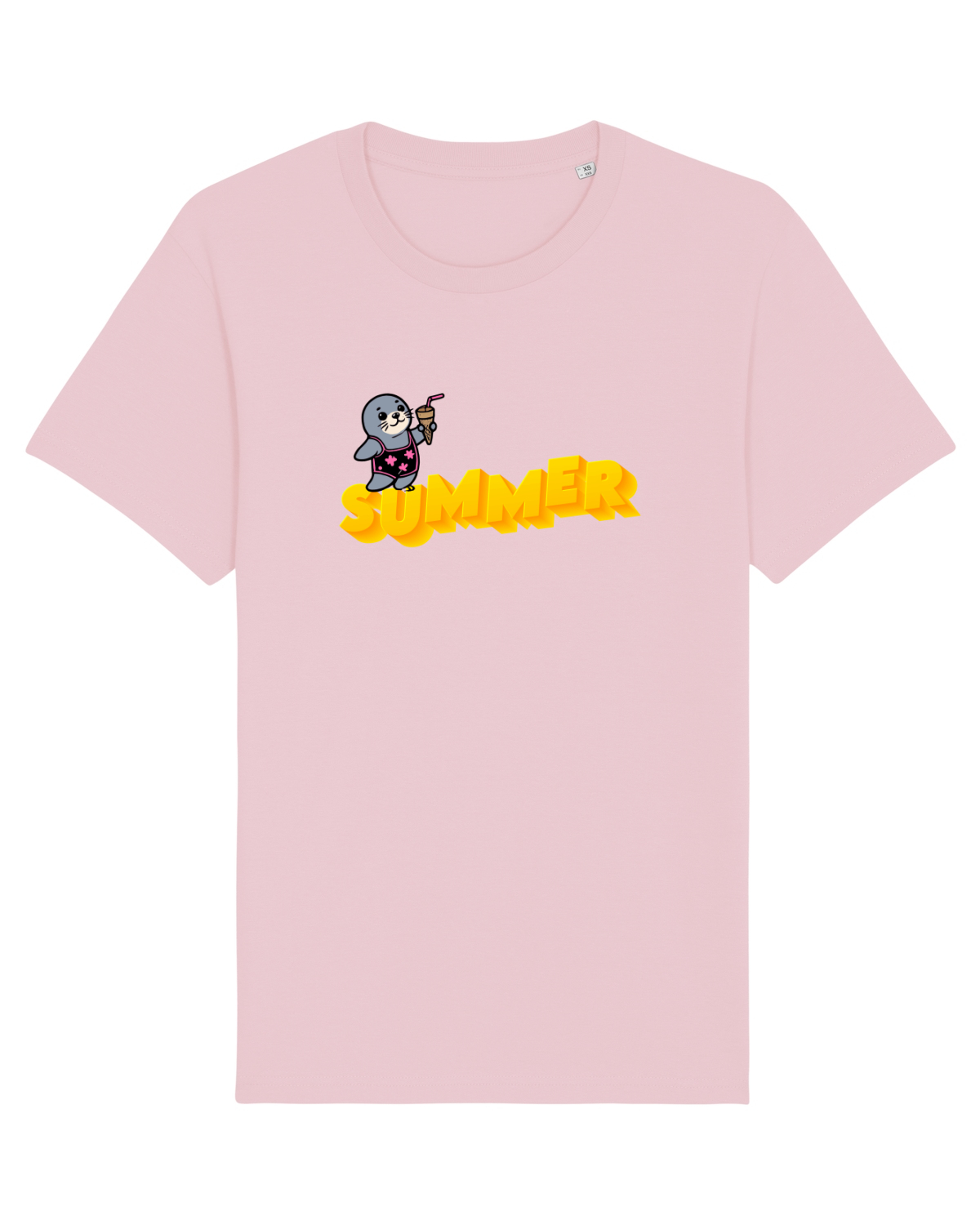 Tricou mânecă scurtă Unisex Rocker Cotton Pink