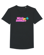 Hello summer Tricou mânecă scurtă guler larg Bărbat Skater