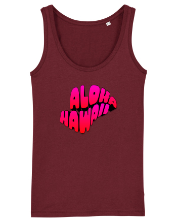 Aloha Hawaii  Burgundy