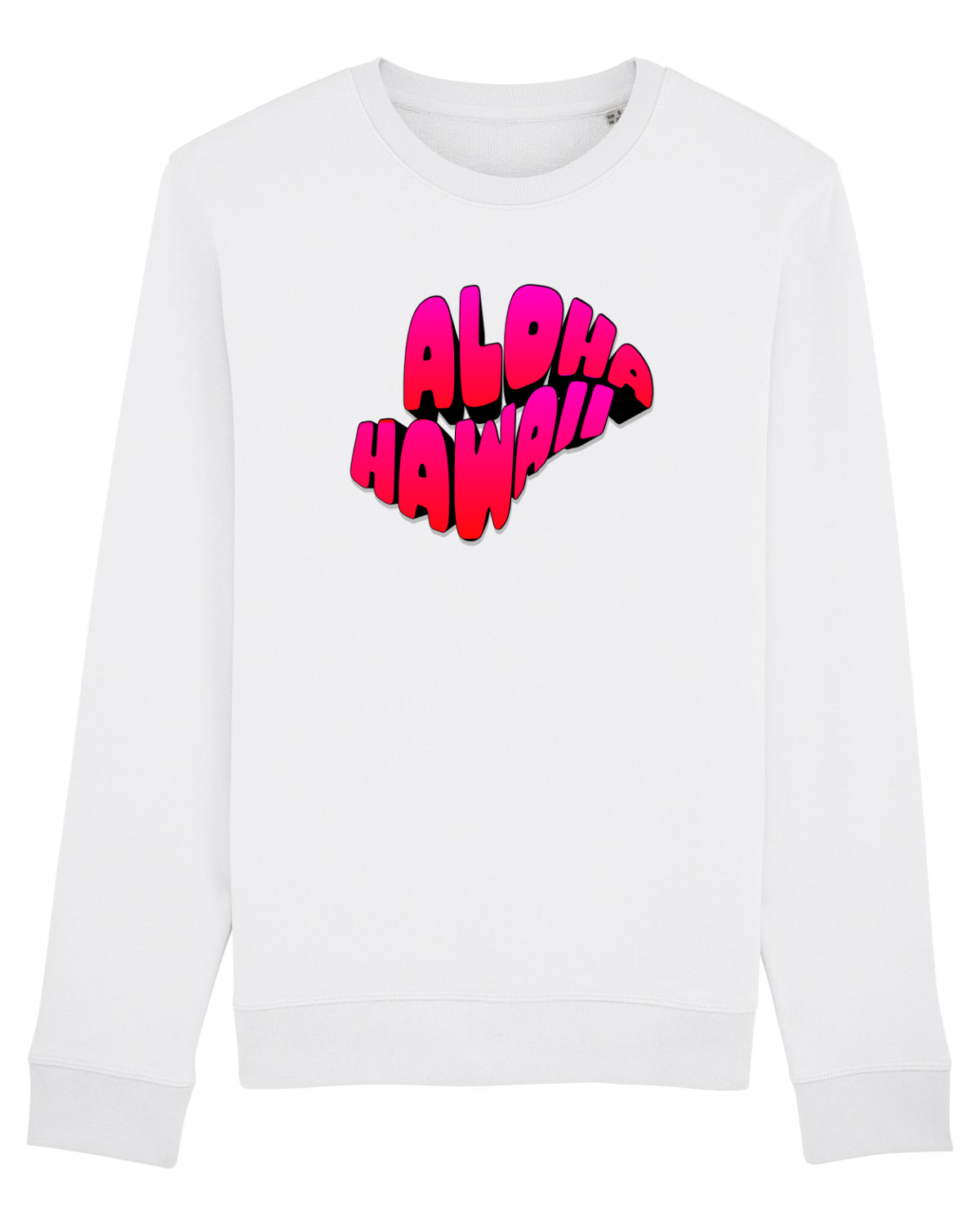 Bluză mânecă lungă Unisex Rise White