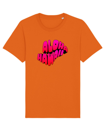 Aloha Hawaii  Bright Orange